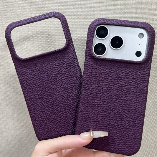 Mulberry Purple Genuine Leather Phone Case・Compatible with iPhone 17 Series・8303