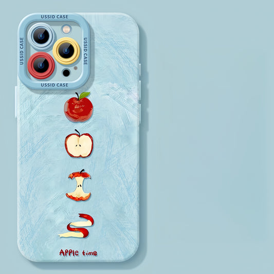 The Bite of an Apple Silicone Phone Case – Compatible with iPhone 17 Series