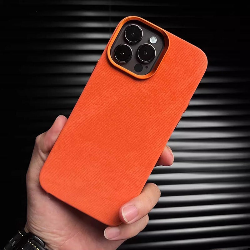Color: Orange
Hand-crafted flannel case featuring a soft texture, durable PC core, and eco-friendly microfiber leather interior. 
Proudly presented by Tree New Bee Accessories — where craftsmanship meets sophistication.