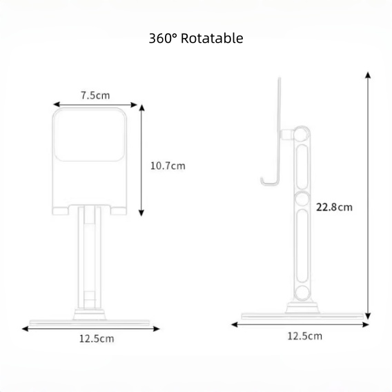 Anchor Pro Stand・Premium Rotating And Foldable Desktop Stand・8201