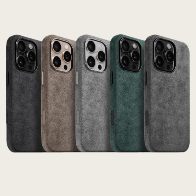 Premium Faux Suede Phone Case – Compatible with iPhone 17 Series 8110
