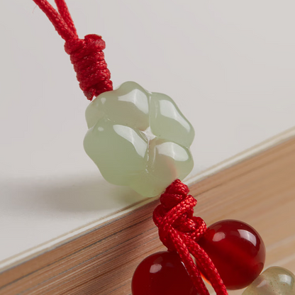 Double Blessing · Red Agate Phone Chain 9001