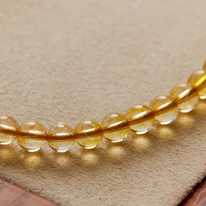 Golden Fortune Fox · Sunlit Citrine Phone Chain 9004