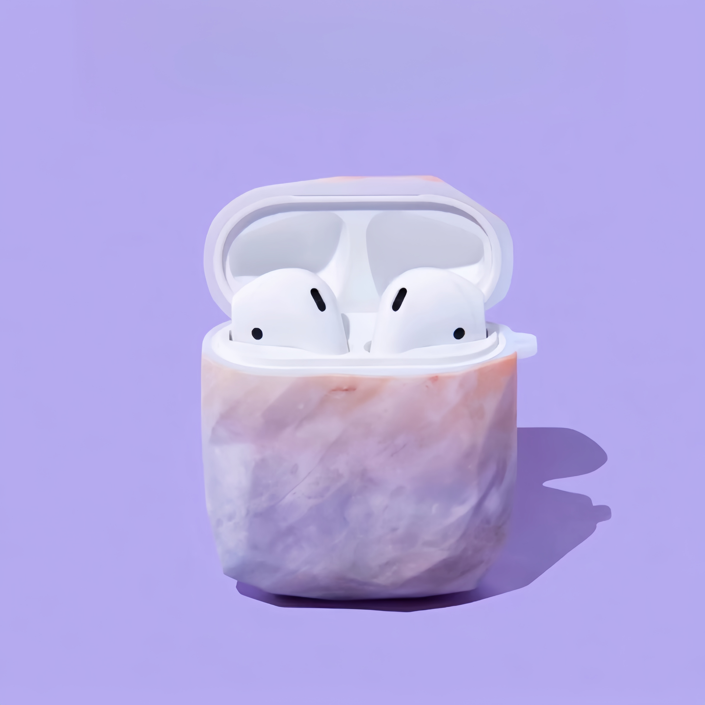 Whisper Marble Case・Silicone Earbuds Cover for AirPods 4・8241