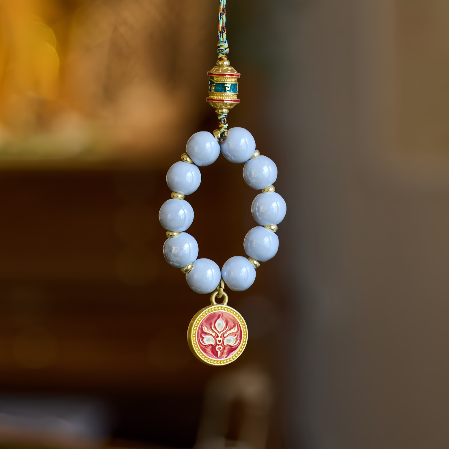 Whisper of Fortune · Porcelain Glass Phone Chain 9004