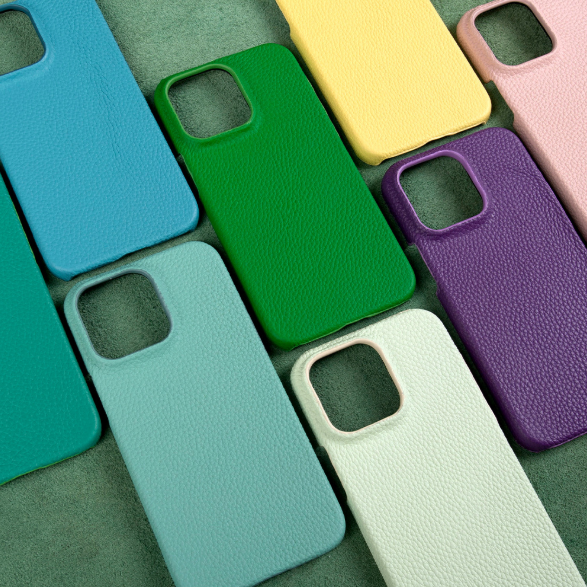 Modern Pebble Leather Case・Compatible with iPhone 16 Series 7914