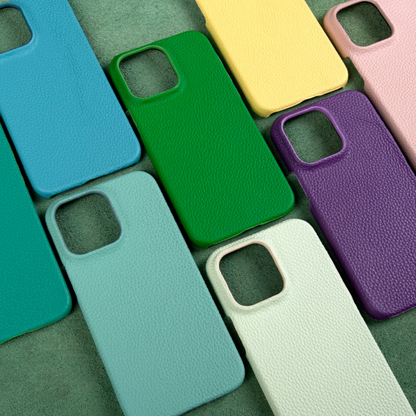Modern Pebble Leather Case・Compatible with iPhone 16 Series 7914