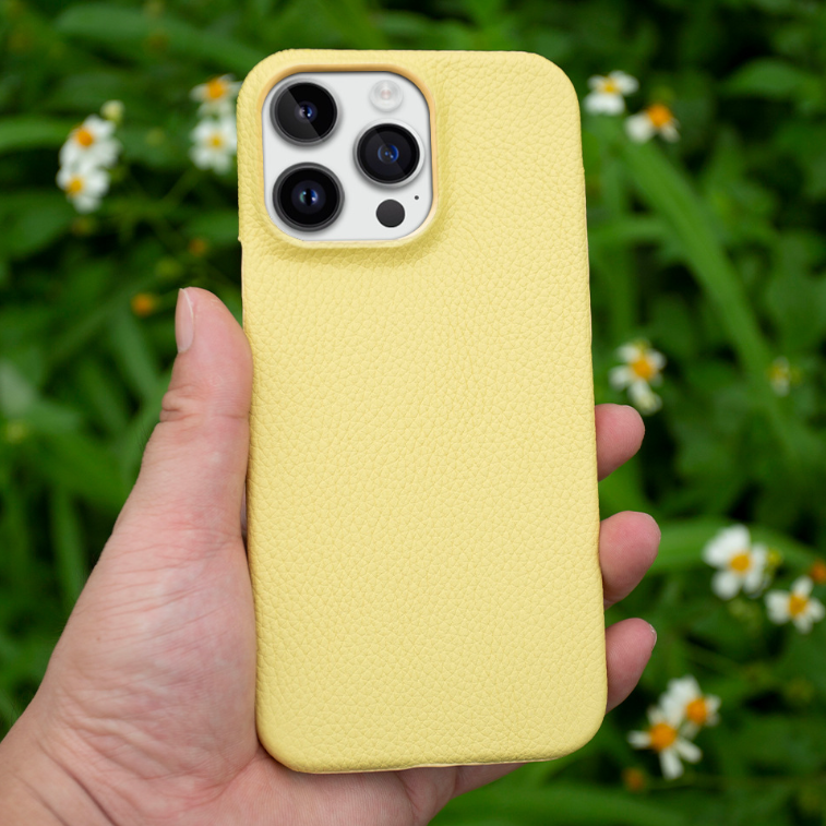 Modern Pebble Leather Case・Compatible with iPhone 16 Series 7914