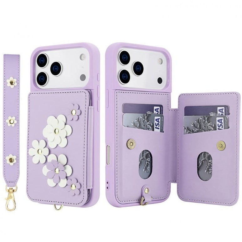 Sweet Bloom Crossbody Phone Case・Compatible with iPhone 16 Series・8133