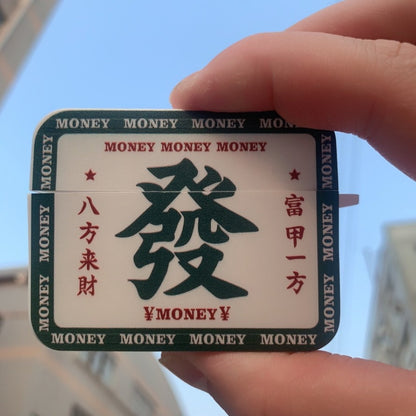 Mahjong Fortune・White Tile case for AirPods 4・8126