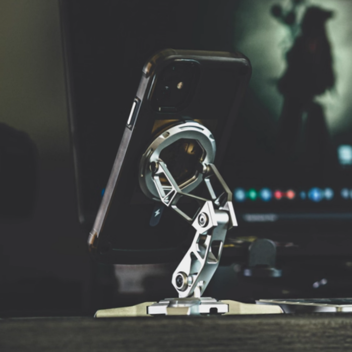 Futuristic Mechanical Arm Desk Phone Stand 8220