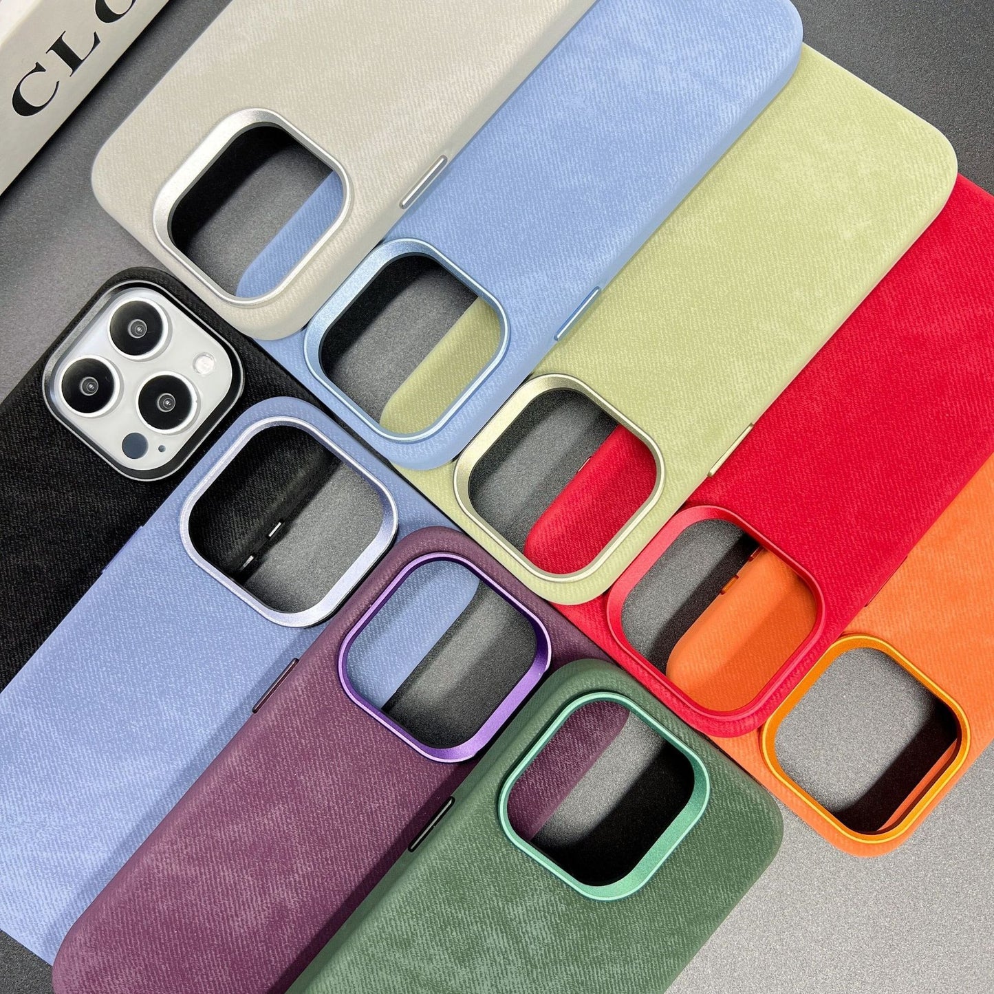 Hand-crafted flannel case featuring a soft texture, durable PC core, and eco-friendly microfiber leather interior. For iPhone 17 / iPhone 17 Air / iPhone 17 Pro / iPhone 17 Pro Max - Proudely presented by Tree New Bee Accessories