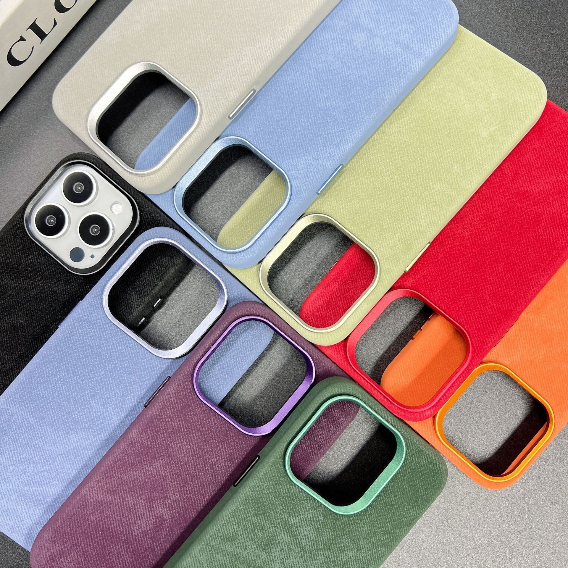 Hand-crafted flannel case featuring a soft texture, durable PC core, and eco-friendly microfiber leather interior. For iPhone 17 / iPhone 17 Air / iPhone 17 Pro / iPhone 17 Pro Max - Proudely presented by Tree New Bee Accessories