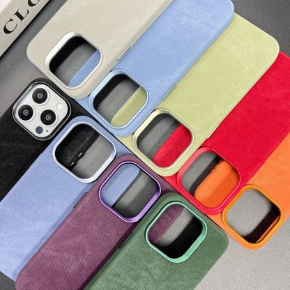 Hand-crafted flannel case featuring a soft texture, durable PC core, and eco-friendly microfiber leather interior. For iPhone 17 / iPhone 17 Air / iPhone 17 Pro / iPhone 17 Pro Max - Proudely presented by Tree New Bee Accessories