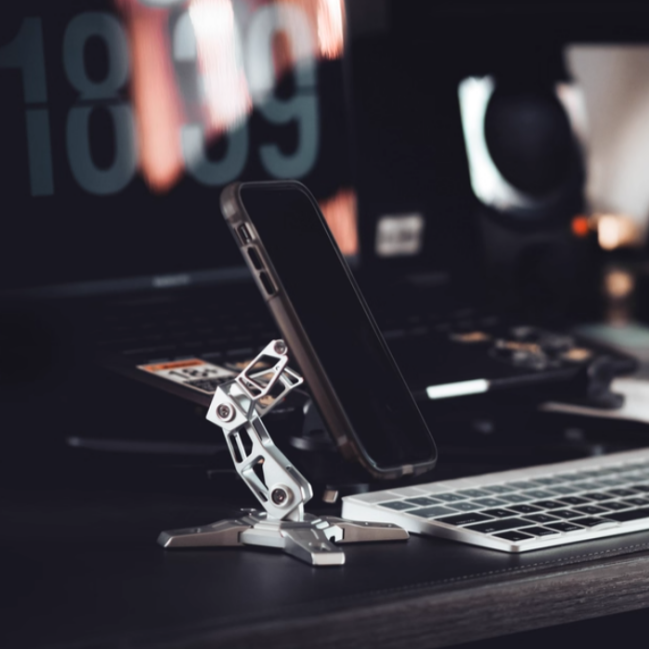 Futuristic Mechanical Arm Desk Phone Stand 8220