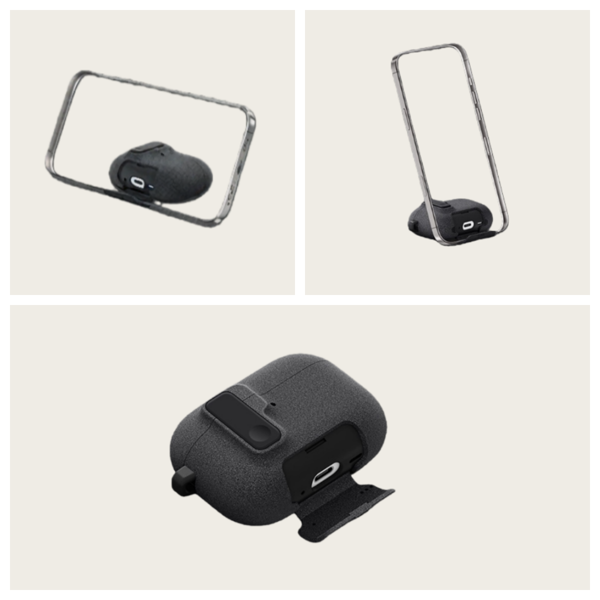 Sandblasted TPU Silicone Case with Velvet-Like Texture for AirPods 3 - 8212