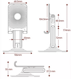 360° Rotating & Adjustable Foldable Desk Phone Stand 8206