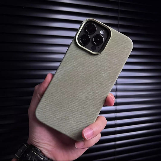 Color: Khaki Green
Hand-crafted flannel case featuring a soft texture, durable PC core, and eco-friendly microfiber leather interior. 
Proudly presented by Tree New Bee Accessories — where craftsmanship meets sophistication.