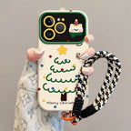 Christmas Tree Silicone Phone Case – Compatible with iPhone 17 Series