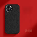 Traditional Chinese-Inspired Faux Leather Phone Case – Compatible with iPhone 15 Series 8106