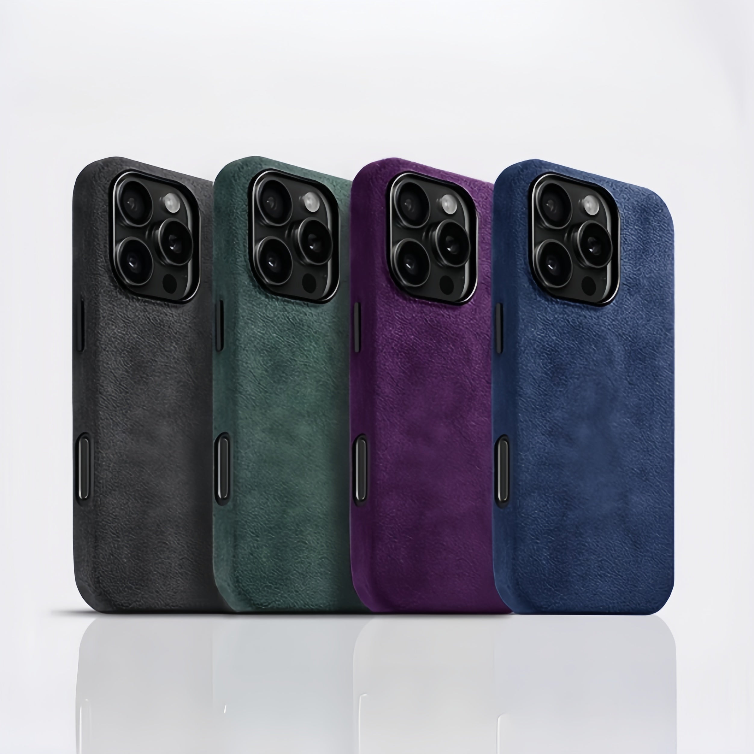 Premium Faux Suede Phone Case – Compatible with iPhone 17 Series
