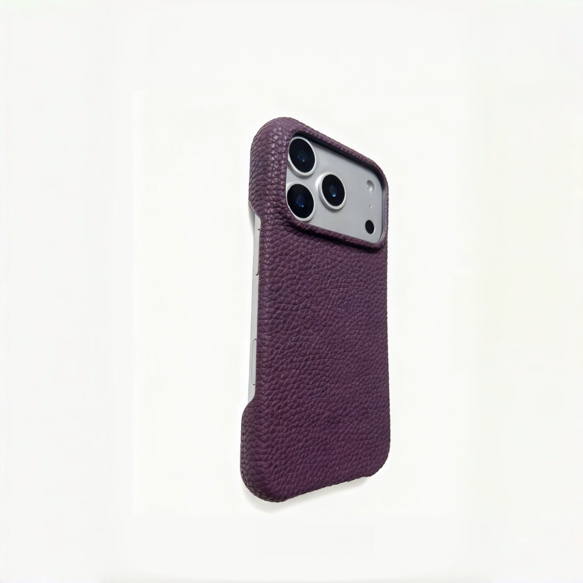 Mulberry Purple Genuine Leather Phone Case・Compatible with iPhone 16 Series・8304
