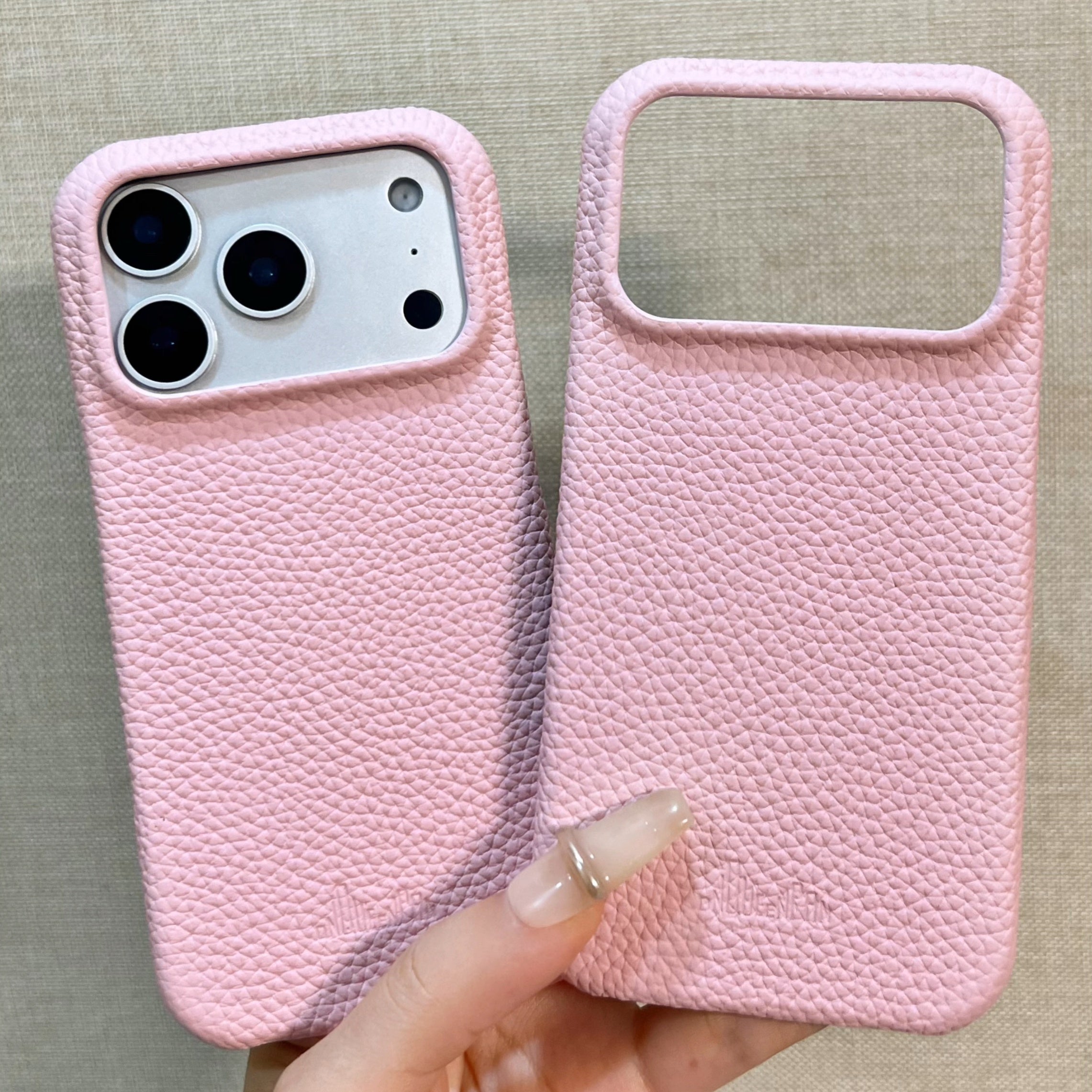Finely Crafted Hydrangea Pink Leather Phone Case - Compatible with iPhone 17 Series 8311