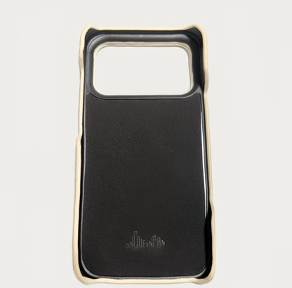 Crème Pebble Genuine Leather Phone Case・Compatible with iPhone 17 Series・8310