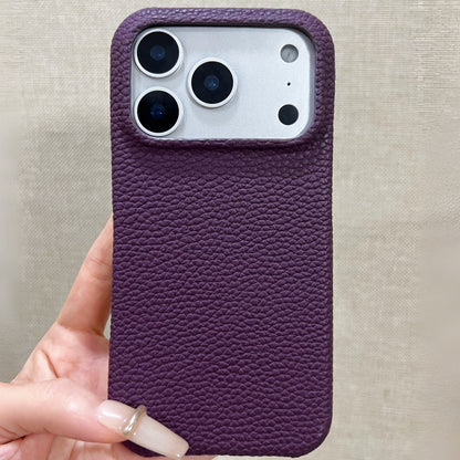 Mulberry Purple Genuine Leather Phone Case・Compatible with iPhone 16 Series・8304