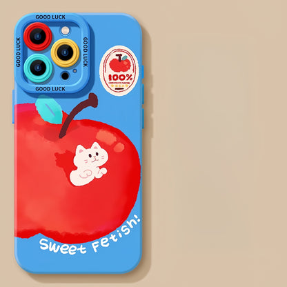 The Bite of an Apple Silicone Phone Case – Compatible with iPhone 15 Series