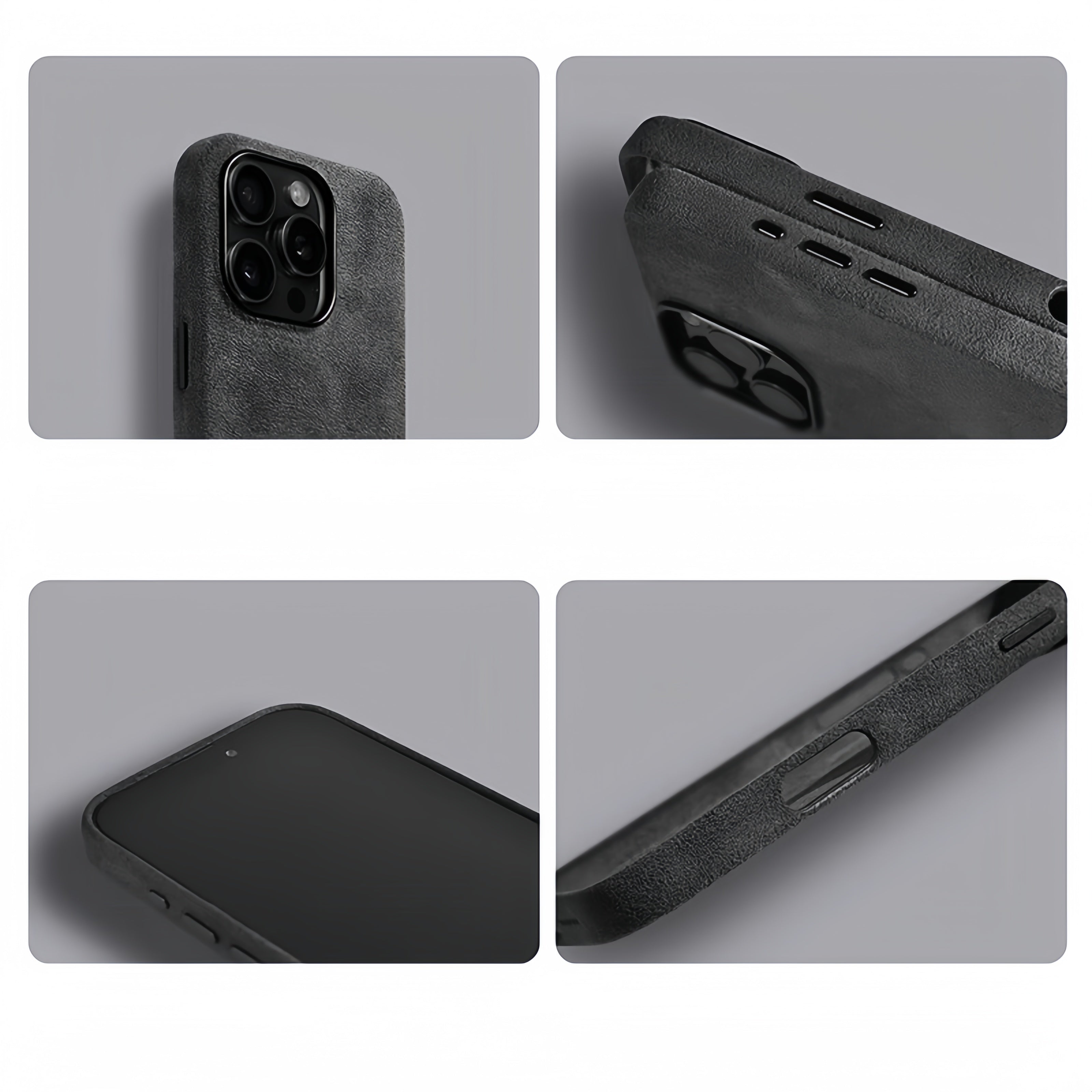 Premium Faux Suede Phone Case – Compatible with iPhone 17 Series