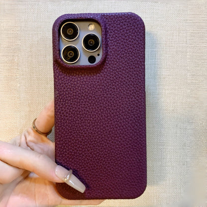 Mulberry Purple Genuine Leather Phone Case・Compatible with iPhone 16 Series・8304
