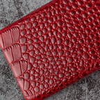 Finely Crafted Leather Crocodile-Embossed Phone Case – Compatible with iPhone 13/14 Series